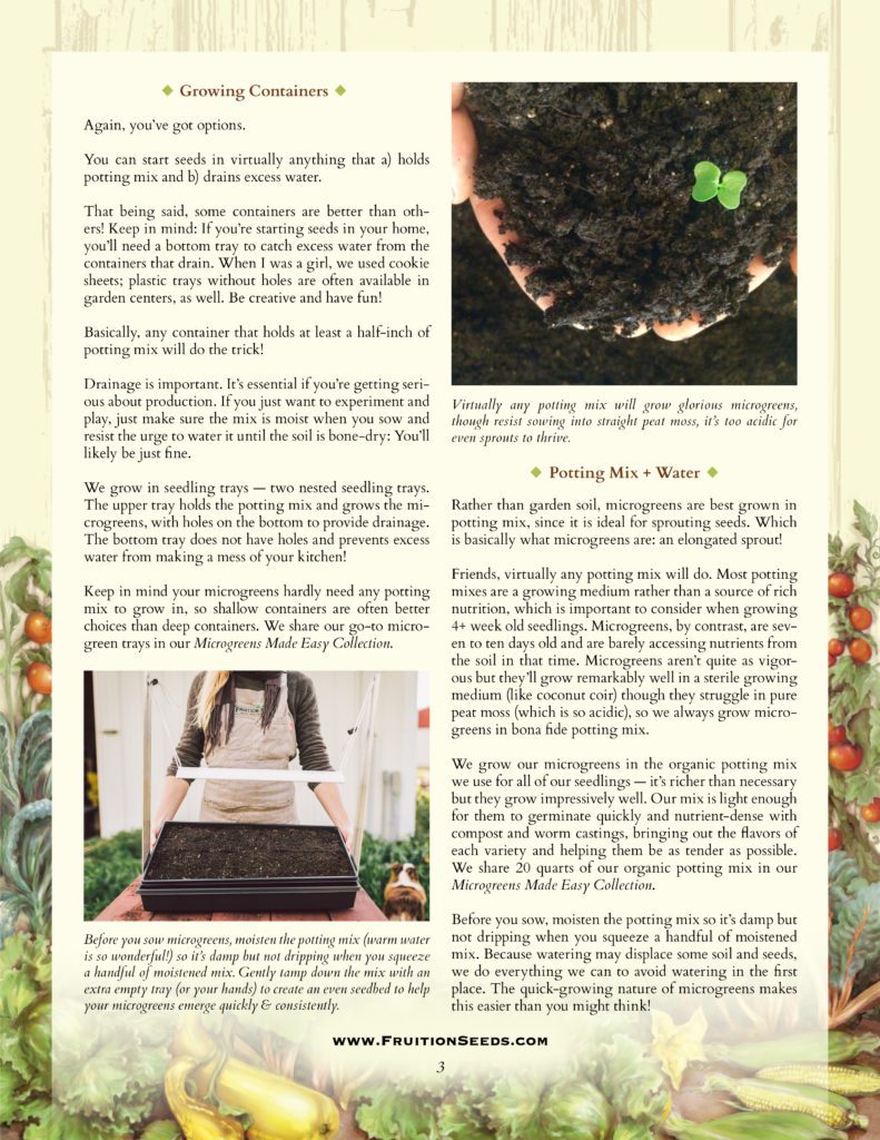 Thumbnail of Growing Guide for Microgreens Growing Guide