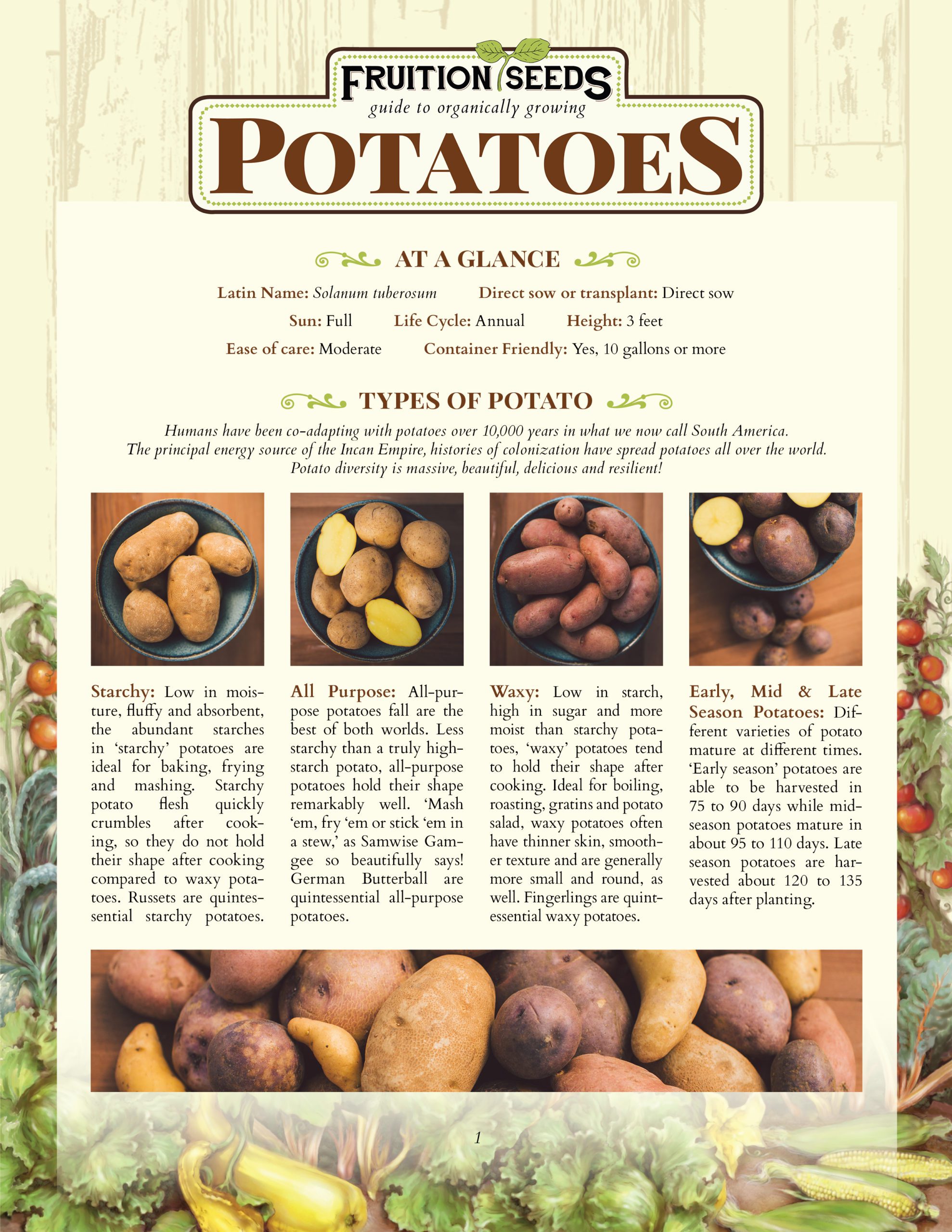 Growing Guide for Potato Growing Guide