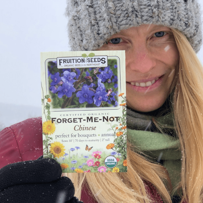 Sow Right Seeds - Forget-Me-Not Seed Packets to Plant (Cynoglossum amabile) - Full Instructions for Planting and Growing A